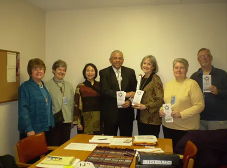 Daniel Garcia with Susan Manuel, Chief, Peace and Security Section for the Department of Public Information, United Nations